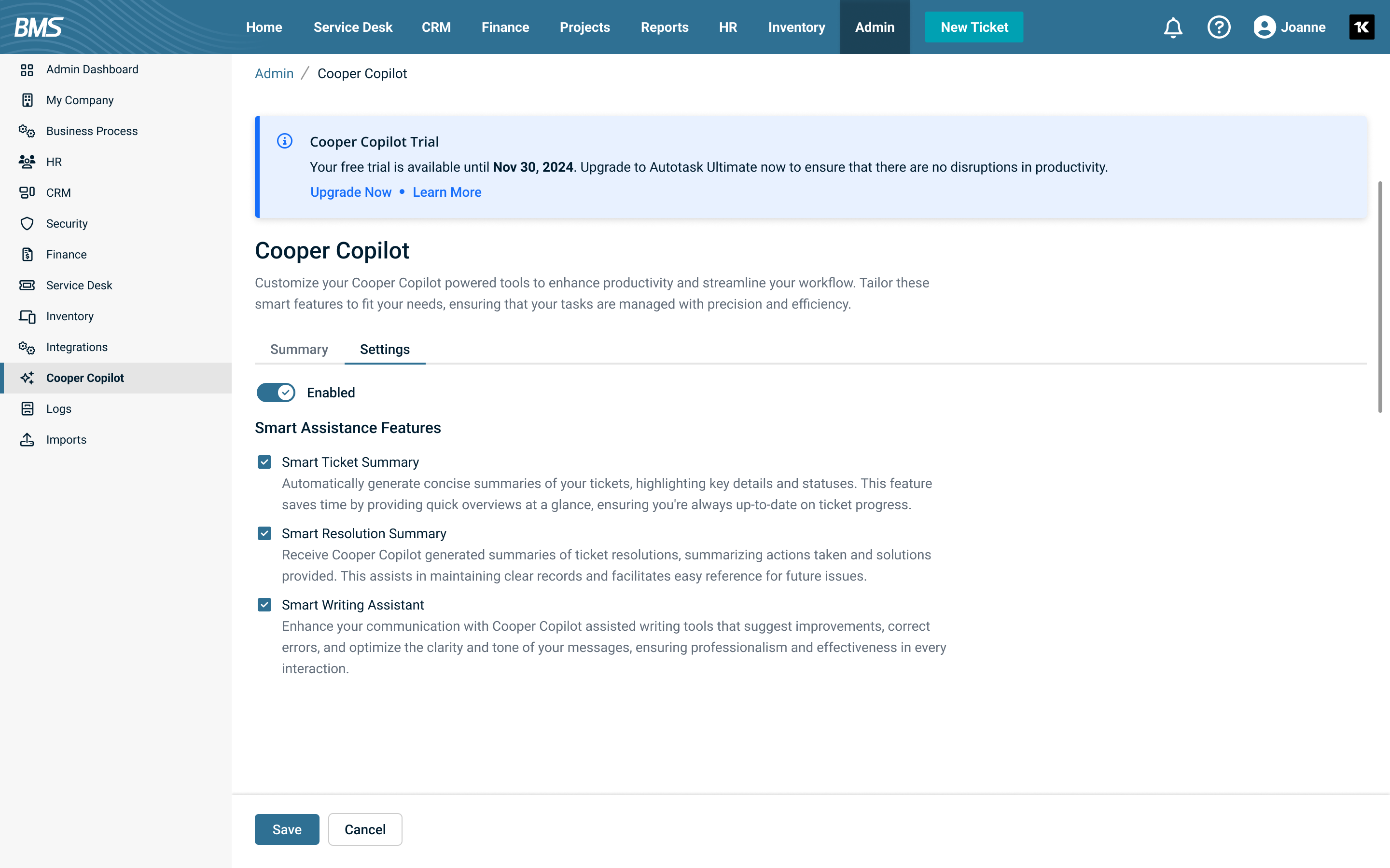 BMS (v5.38.0) 19 Oct 2024