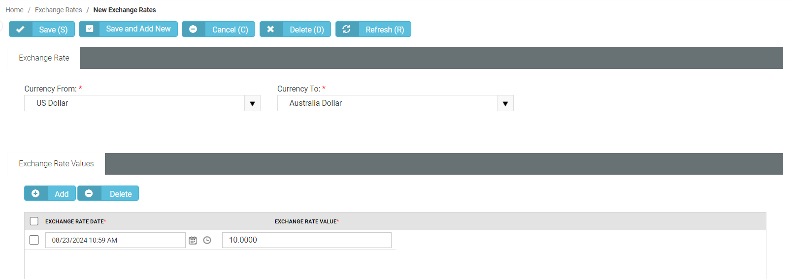 Exchange Rates